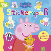 Peppa Pig Stickerspaß. Kunterbunte, kreative Seiten zum Stickern, Rätseln und Ausmalen
