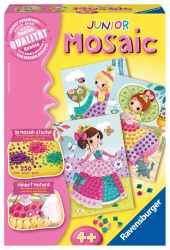 Ravensburger 18342 Mosaic Junior Prinzessinnen, DIY für Kinder ab 4 Jahren