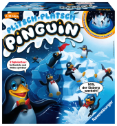 Ravensburger 21325 - Plitsch Platsch Pinguin - großer Spielspaß mit Geschicklichkeitsfaktor für Kinder und Erwachsene -