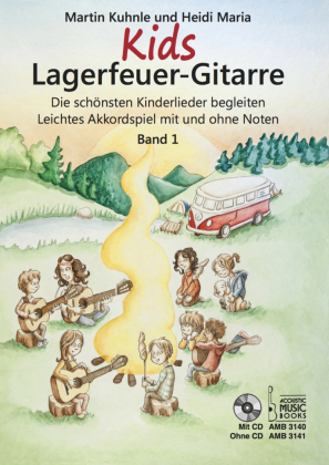 Kids Lagerfeuer-Gitarre, m. Audio-CD