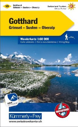 Kümmerly+Frey Karte Gotthard Wanderkarte. San Gottardo 