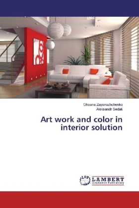 Art work and color in interior solution 
