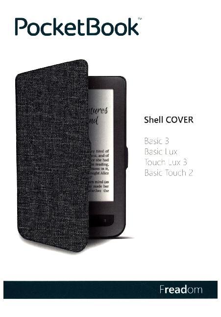 PocketBook Shell Cover light grey/black für Touch Lux 3 / Basic Touch 2 / Basic 3 / Basic Lux