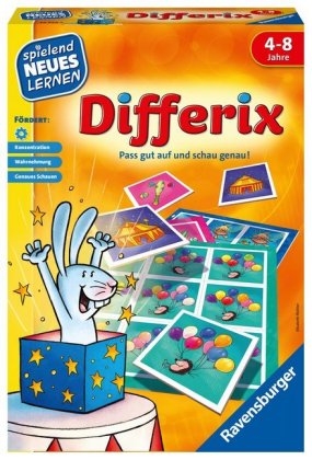 Ravensburger 24930 - Differix - Spielen und Lernen für Kinder, Lernspiel für Kinder von 4-8 Jahren, Spielend Neues Lerne