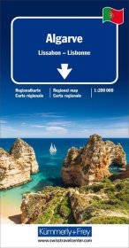 Kümmerly+Frey Karte Algarve / Lissabon Regionalkarte