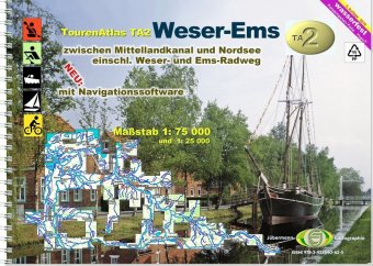 TourenAtlas TA2 Weser-Ems, m. 1 Beilage