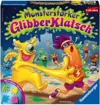 Ravensburger Kinderspiel Monsterstarker Glibber-Klatsch, Gesellschafts- und Familienspiel, für Kinder und Erwachsene, fü