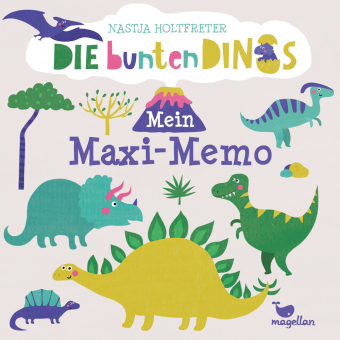 Die bunten Dinos - Mein Maxi-Memo (Kinderspiel)