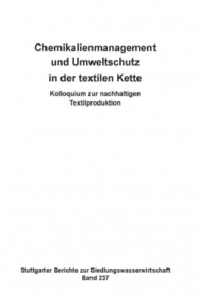 Chemikalienmanagement und Umweltschutz in der textilen Kette 