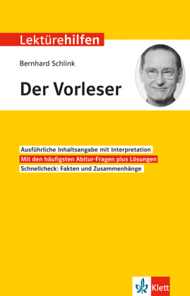 Klett Lektürehilfen Bernhard Schlink, Der Vorleser 