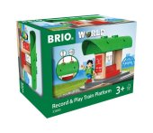 BRIO World 33840 Bahnhof mit Aufnahmefunktion - Eisenbahnzubehör für die BRIO Holzeisenbahn - Kleinkinderspielzeug empfo
