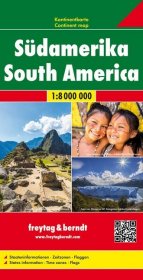 Freytag & Berndt Kontinentkarte Südamerika 1:8 Mio. South America / Amérique du Sud / Sudamerica