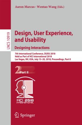Design, User Experience, and Usability: Designing Interactions 