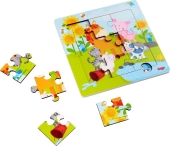 Holzrahmen-Puzzle Tierfreunde (Kinderpuzzle)