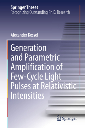 Generation and Parametric Amplification of Few-Cycle Light Pulses at Relativistic Intensities 