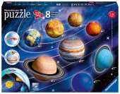 Ravensburger 3D Puzzle Planetensystem 11668 - Planeten als 3D Puzzlebälle - Sonnensystem für Kinder