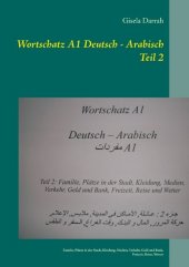 Wortschatz A1 Deutsch - Arabisch Teil 2