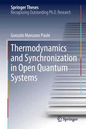 Thermodynamics and Synchronization in Open Quantum Systems 