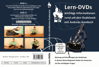 Lern-DVDs Dudelsack, Wartung und Einstellung, 2 DVDs 