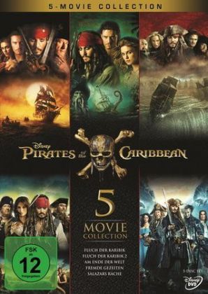 Pirates of the Caribbean 5-Movie Collection, 5 DVD