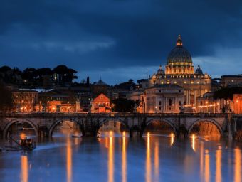 Blick auf St. Peter in Rom - 1.000 Teile (Puzzle) 