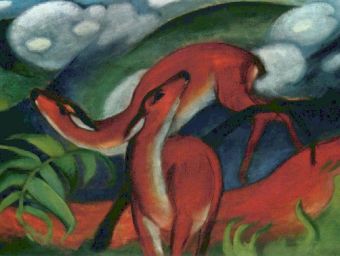 Franz Marc - Rote Rehe II - 500 Teile (Puzzle) 