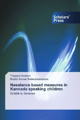 Nasalance based measures in Kannada speaking children 