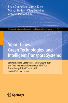 Smart Cities, Green Technologies, and Intelligent Transport Systems 