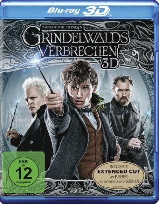 Phantastische Tierwesen: Grindelwalds Verbrechen 3D, 1 Blu-ray 