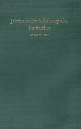 Jahrbuch der Auktionspreise für Bücher, Handschriften und Autographen 