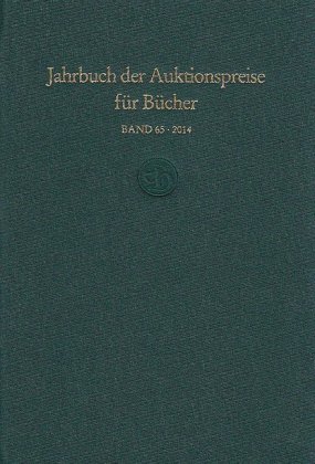 Jahrbuch der Auktionspreise für Bücher, Handschriften und Autographen (Buch) 