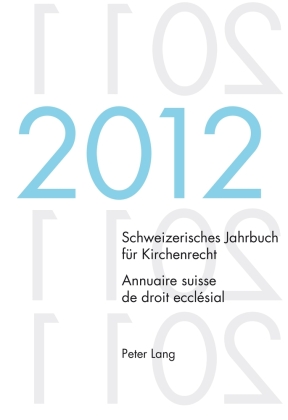 Schweizerisches Jahrbuch für Kirchenrecht.  