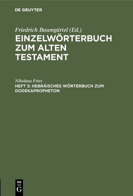 Worterbuch alttestamentlicher motive