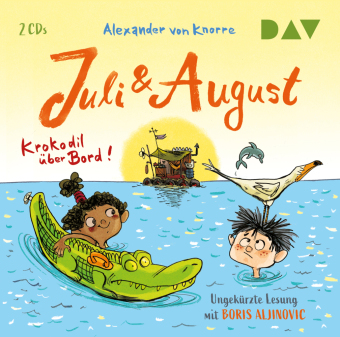 Juli und August - Krokodil über Bord!, 2 Audio-CDs