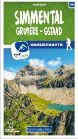 Kümmerly+Frey Karte Simmental / Gruyère - Gstaad Wanderkarte