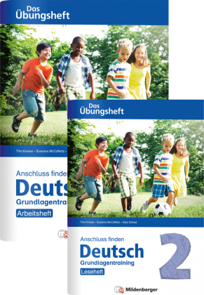 Anschluss finden Deutsch - Das Übungsheft / Grundlagentraining Klasse 2 - Leseheft und Arbeitsheft, 2 Bde.