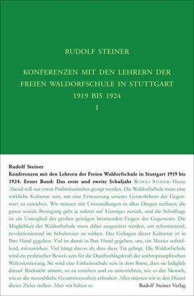 Konferenzen mit den Lehrern der Freien Waldorfschule 1919 bis 1924, 3 Teile 