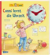 Conni-Pappbilderbuch: Conni lernt die Uhrzeit Cover