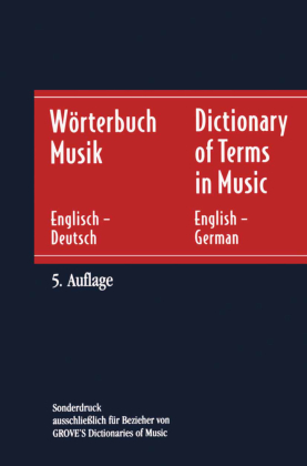 Wörterbuch Musik / Dictionary of Terms in Music; . 