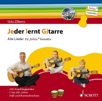 Jeder lernt Gitarre - Alle Lieder zu "JelGi kreativ", 2 Audio-CDs