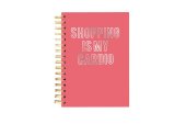 Hard Bound Journal: Shopping is my Cardio - Hardcover-Notizbuch mit stabiler Ringbindung: Shoppen ist mein Ausdauersport