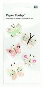 3D Sticker, Schmetterlinge, Bunt