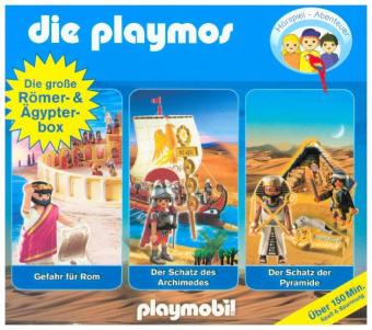 Die Playmos - Die große Römer- und Ägypter-Box, 3 Audio-CDs