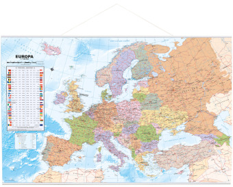 Politische Europakarte als Poster, Planokarte