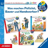 Was machen Polizist, Bauer und Handwerker?, 3 Audio-CDs Cover