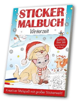 Sticker Malbuch - Winterzeit 