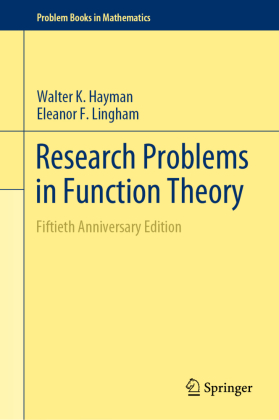 Research Problems in Function Theory 