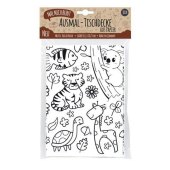 Mal Mich Bunt Ausmal-Tischdecke aus Papier Schulanfang