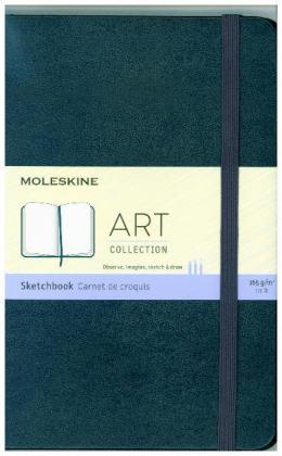 Moleskine Skizzenbuch Medium, 165G-Papier, Hard Cover, Saphir