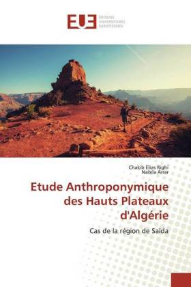 Etude Anthroponymique des Hauts Plateaux d'Algérie 